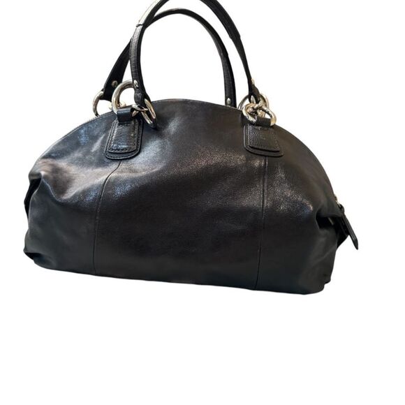 Vintage, Original Coach Hand Bag, Genuine Leather. Black - Picture 11 of 14